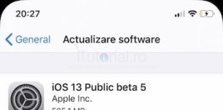 iOS 13 public beta 5 și iPadOS public beta 5 au fost lansate pentru iPhone, iPod touch și iPad ios 13 public beta 5