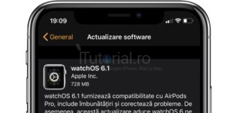 watchOS 6.1 a fost lansat pentru Apple Watch. Noua actualizare este disponibilă și pe Apple Watch Series 1 și 2 watchos 6.1