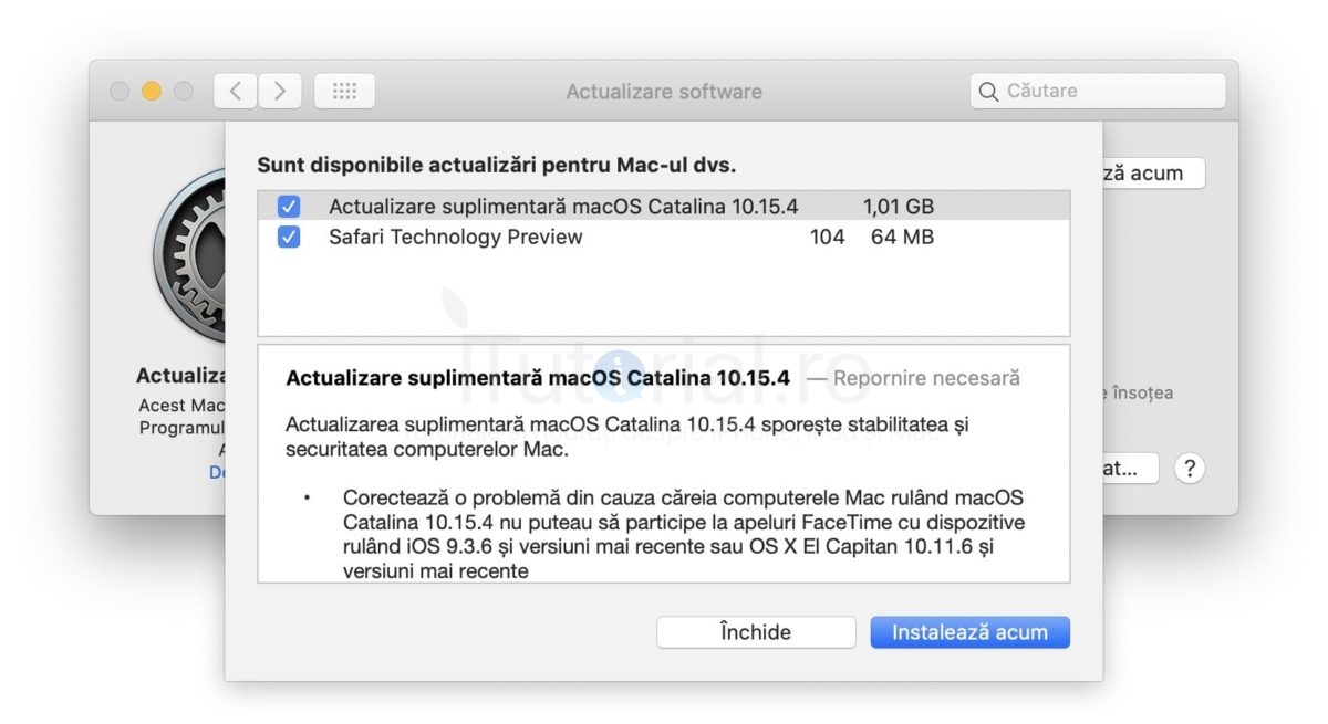 Apple a lansat Actualizare suplimentara macOS 10.15.4. Iată ce probleme rezolvă actualizare suplimentara macos 10.15.4