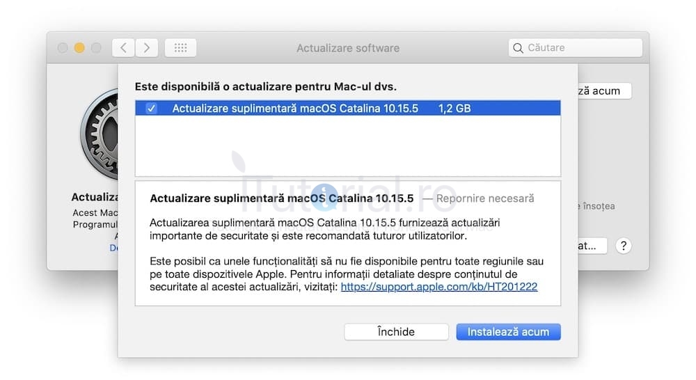 Apple a lansat o actualizare suplimentara pentru macOS Catalina 10.15.5 și Actualizare de securitate pentru macOS High Sierra actualizare suplimentara catalina 10.15.5