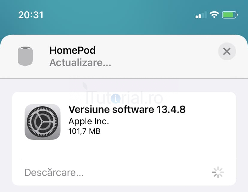 Apple a lansat actualizarea 13.4.8 pentru HomePod homepod 13.4.8