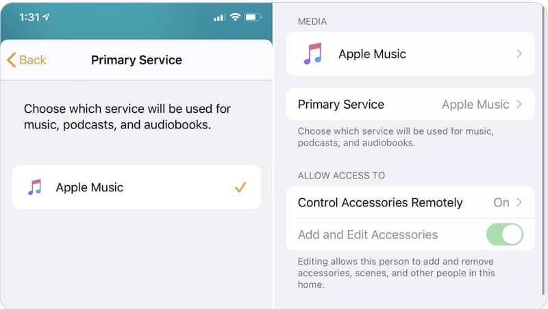 HomePod 14 beta 2 permite schimbarea serviciilor implicite pentru muzică, podcasturi și cărți audio homepod 14 muzica implicit