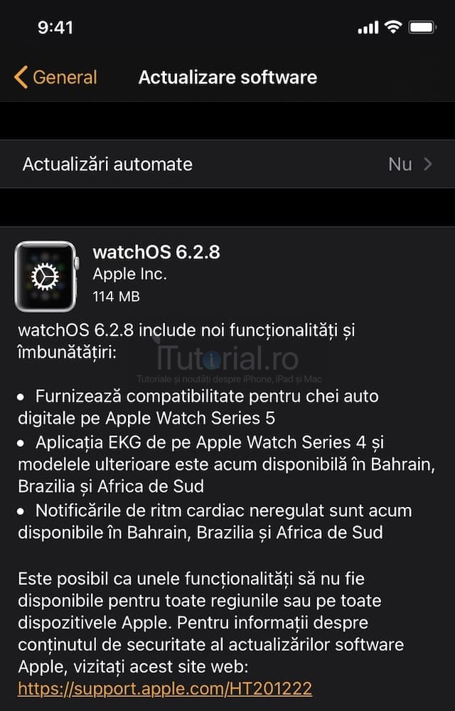 watchOS 6.2.8 a fost lansat pentru Apple Watch. Iată noutățile watchos 6.2.8