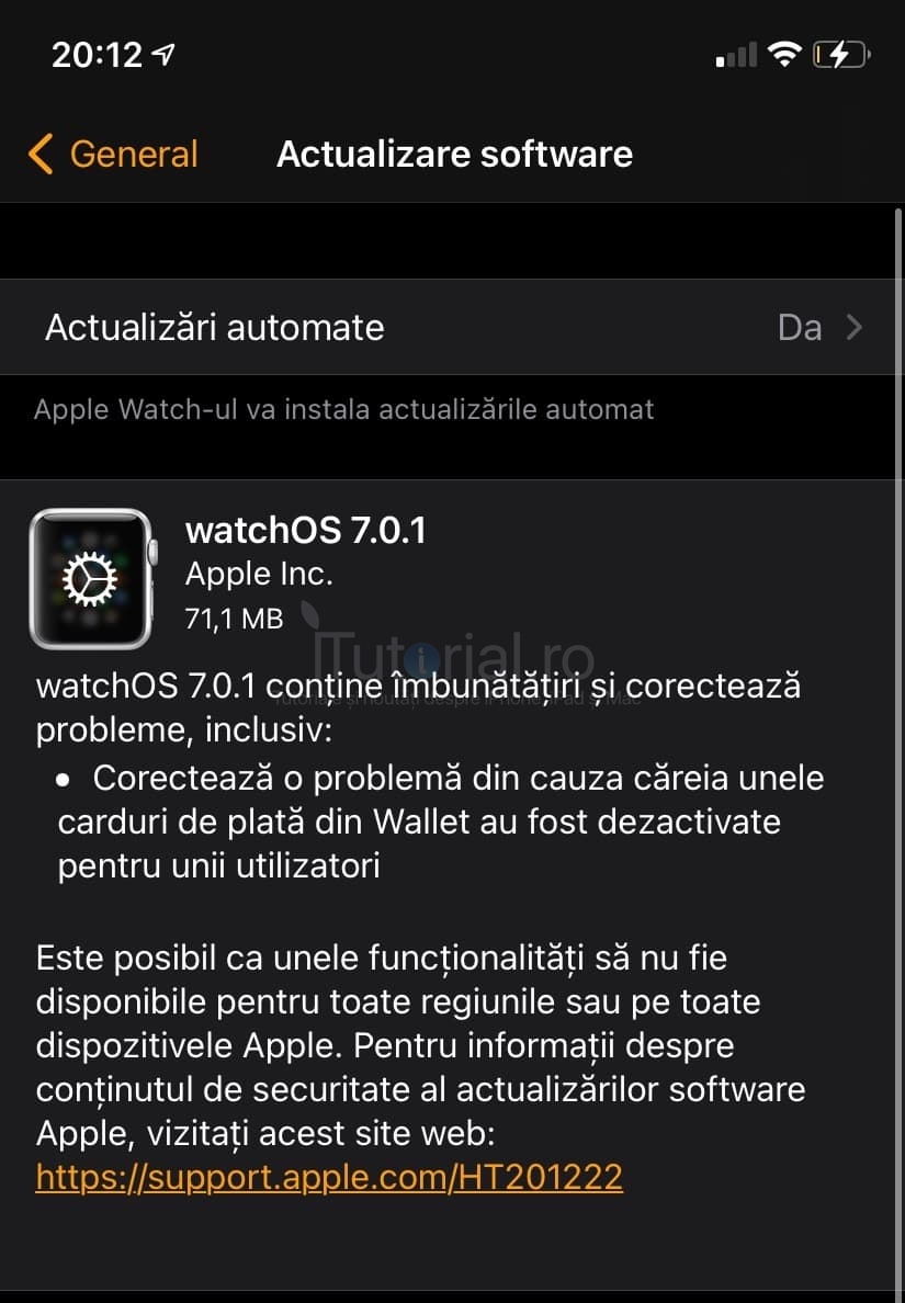 watchOS 7.0.1 a fost lansat pentru Apple Watch. Iată noutățile watchos 7.0.1