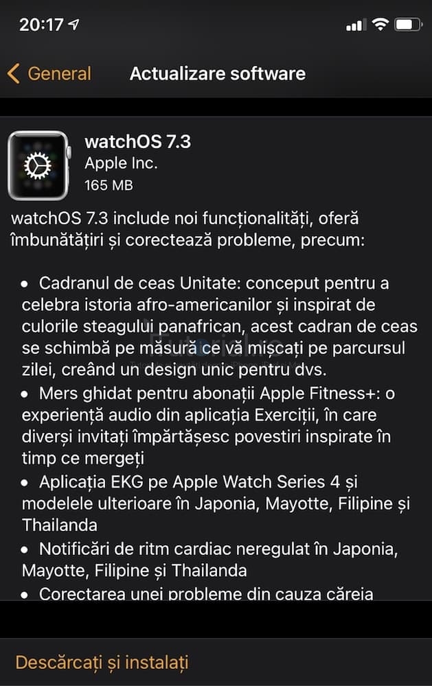 watchOS 7.3 a fost lansat pentru Apple Watch. Iată noutățile watchos 7.3