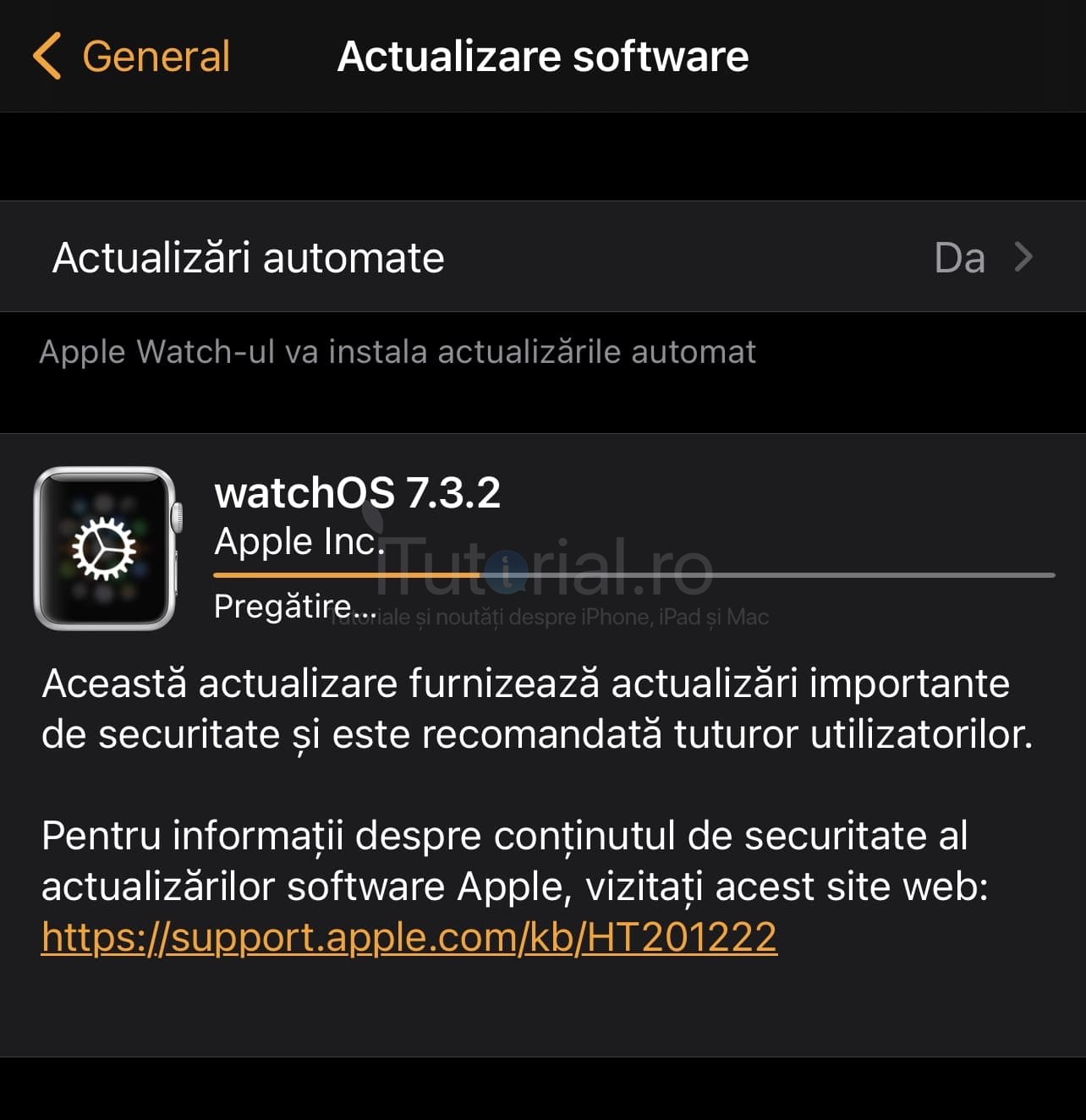 watchOS 7.3.2 a fost lansat pentru Apple Watch watchos 7.3.2