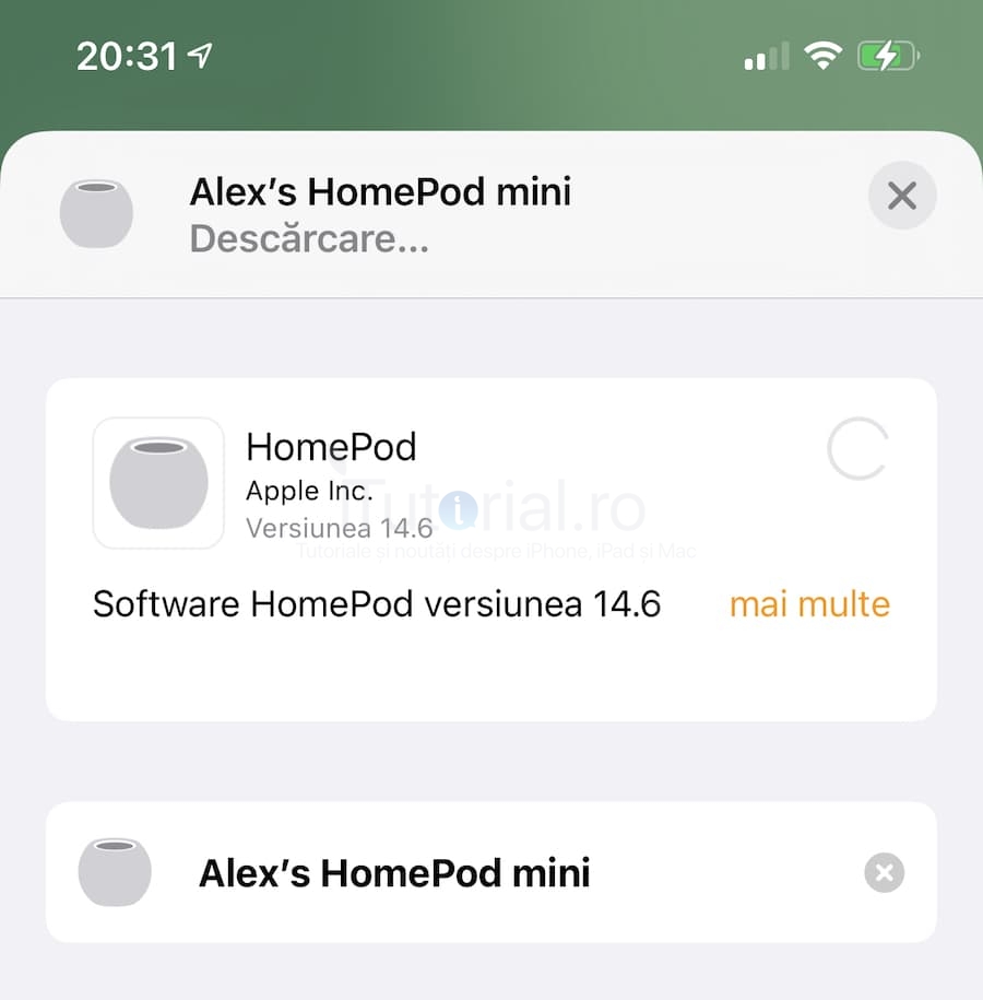 Apple a lansat actualizarea 14.6 pentru HomePod homepod 14.6