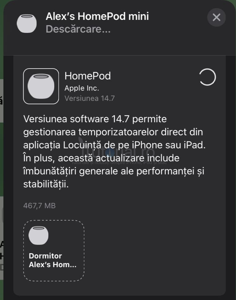 Apple a lansat actualizarea 14.7 pentru HomePod homepod 14.7