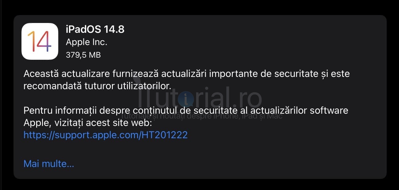 iOS 14.8 și iPadOS 14.8 au fost lansate pentru utilizatorii de iPhone și iPad. Iată noutățile ios 14.8