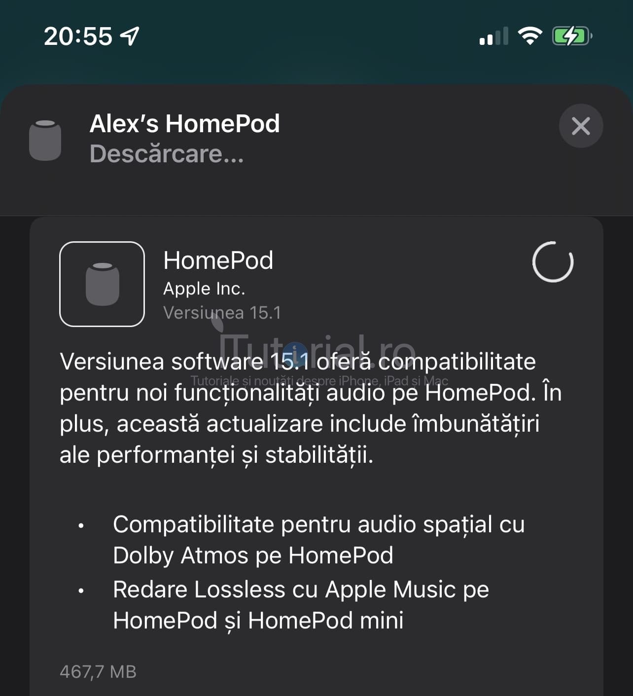 Apple a lansat actualizarea 15.1 pentru HomePod cu noutăți importante homepod 15.1