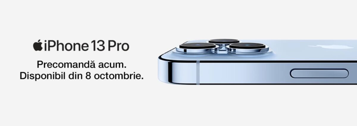 iPhone 13 mini, iPhone 13, iPhone 13 Pro și 13 Pro Max sunt disponibile la precomanda în România. Iată la ce magazine și care sunt prețurile precomanda iPhone 13 Pro Romania