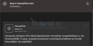 Apple a lansat actualizarea 16.3 pentru HomePod homepod 16.3