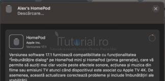 Apple a lansat actualizarea 17.1 pentru HomePod HomePod 17.1