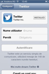 Pagina Twitter iOS cont