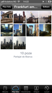 Album flux foto partajat prieteni