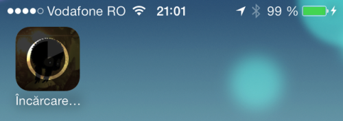 Animatie descarcare aplicatii iOS 7 beta 3