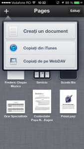 Importa document iCloud Pages