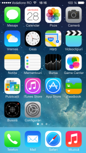 iOS 7 Home Screen iPhone